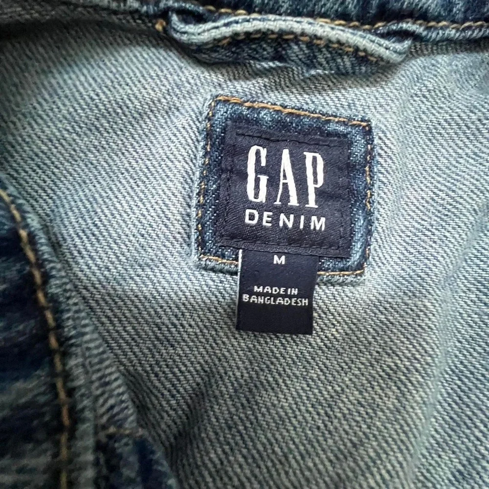 Gap Denim Jacket Light Wash Blue Classic Trucker Cotton‎ Kids Size M 8-9